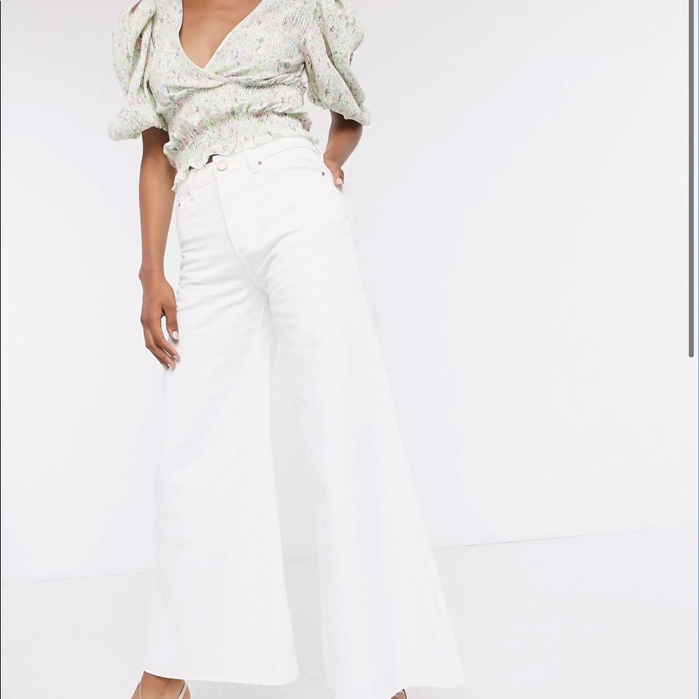 ASOS White Wide leg jeans